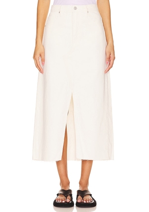 FRAME The Midaxi Skirt in Ivory. Size 26, 28, 29, 31.