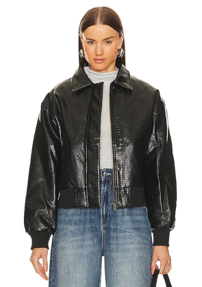 superdown x Bridget Katrina Oversized Jacket in Black. Size L, M, S, XL, XXS.