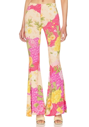 SPELL Joshua Tree Bells Pant in Pink. Size XS.