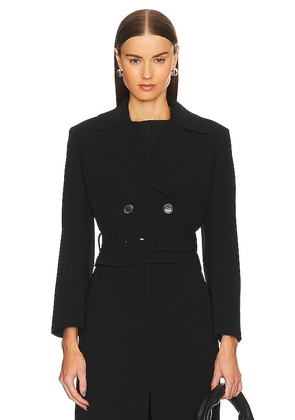 Theory Cropped Trench in Black. Size M, XS.