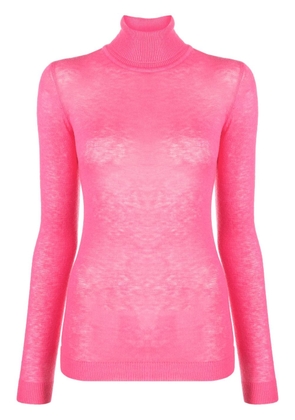 ERMANNO FIRENZE high-neck knitted top - Pink
