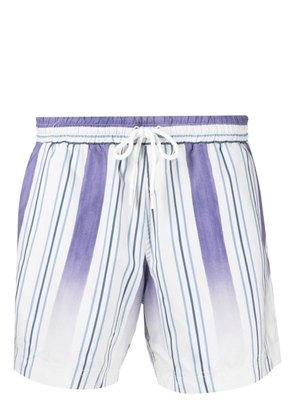 COMMAS faded-stripe swim shorts - Neutrals