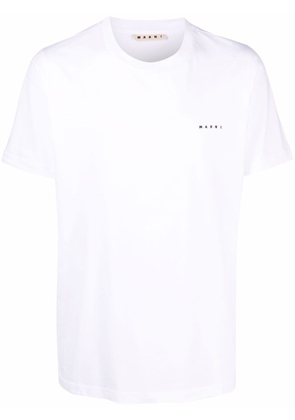 Marni logo-embroidered T-shirt - White