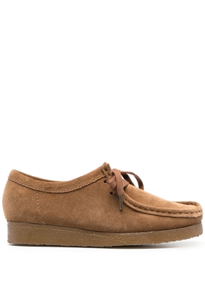 Clarks suede lace-up Oxford shoes - Brown
