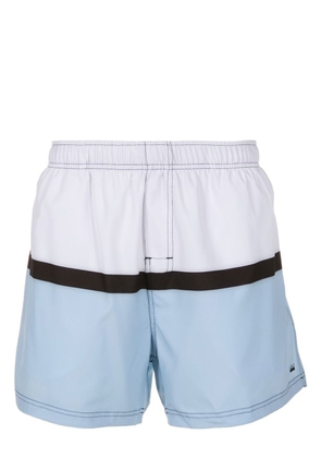 Osklen stripe-print detail swim shorts - Blue