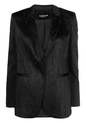 DONDUP rhinestone-embellished single-breasted blazer - Black