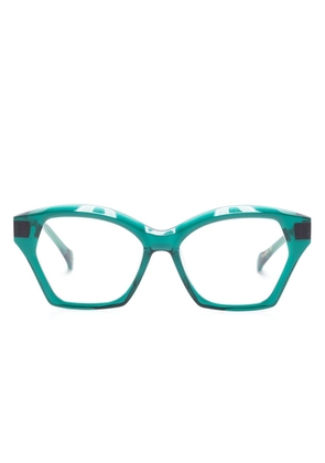 Etnia Barcelona Snake Eyes oversize-frame glasses - Green