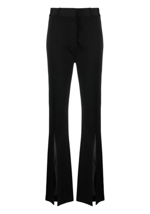 Givenchy high-waist satin-finish flared trousers - Black