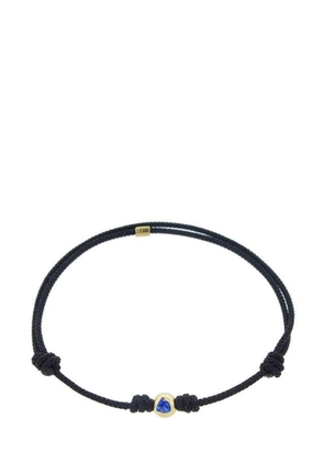 LUIS MORAIS 14kt yellow gold sapphire cord bracelet