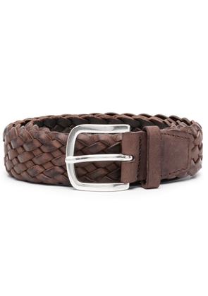 Orciani interwoven leather belt - Brown