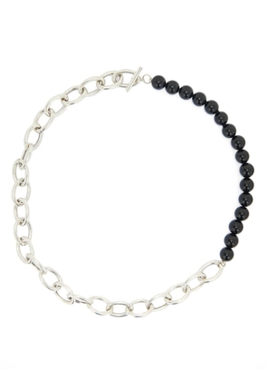 Jil Sander gemstone-detailing chain-link necklace - Black
