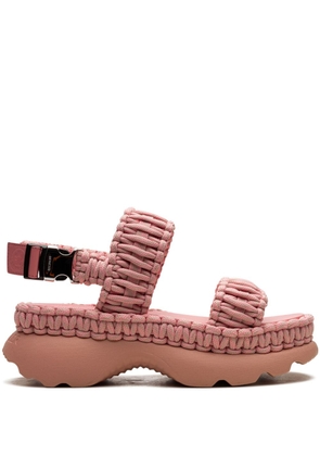 Moncler Belay woven open-toe sandals - Pink