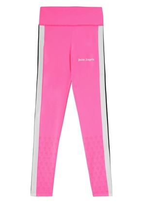 Palm Angels side-stripe leggings - Pink