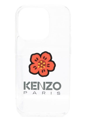 Kenzo Boke Flower-print iPhone 14 Pro case - Neutrals