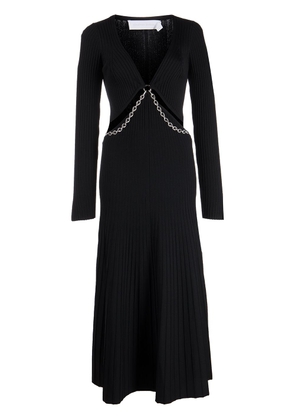 Simkhai cut-out chain-embellished dress - Black