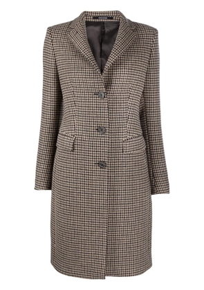 Tagliatore Parigi houndstooth-pattern coat - Neutrals