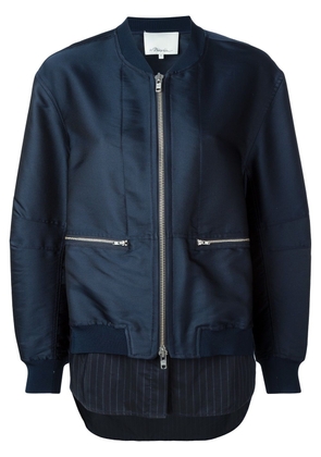 3.1 Phillip Lim layered bomber jacket - Blue