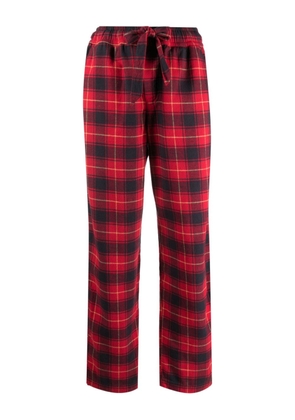 TEKLA checked flannel pyjama bottom - Red