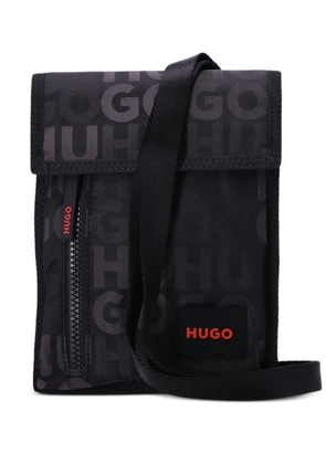 HUGO Ethon 2.0 L logo-appliqué backpack - Black