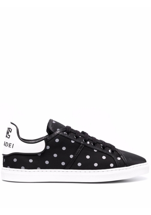 Casadei C Way polka-dot print sneakers - Black