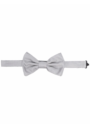 Lady Anne woven-detail bow-tie - Grey