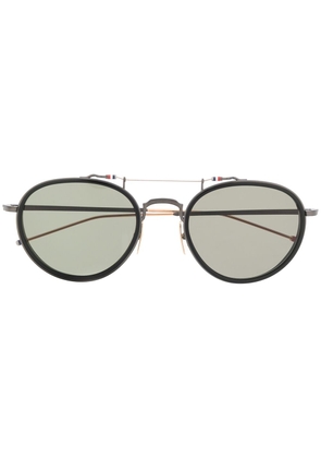 Thom Browne Eyewear TB815 pantos-frame sunglasses - Black