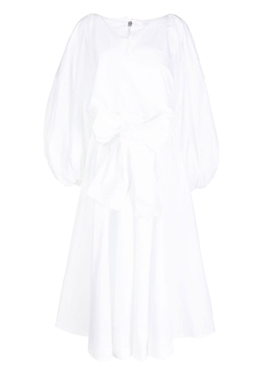 Palmer//Harding lace-detail flared shirtdress - White