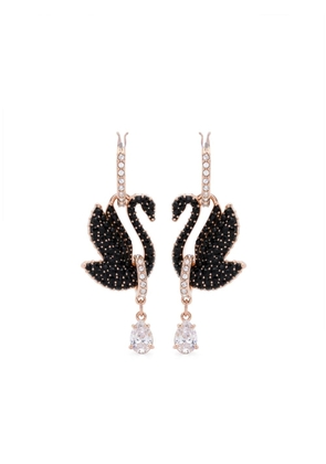 Swarovski Swan drop earrings - Pink