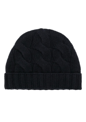 N.Peal chunky cable-knit beanie - Blue