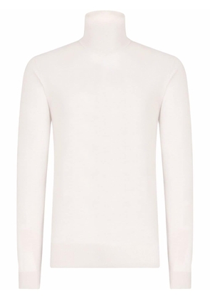 Dolce & Gabbana cashmere-blend roll-neck jumper - White