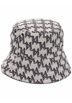 Karl Lagerfeld K/Monogram jacquard bucket hat - Neutrals
