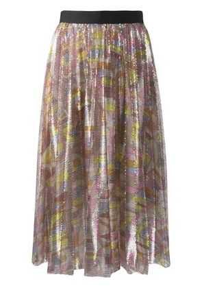 PUCCI sequin pleated skirt - Multicolour