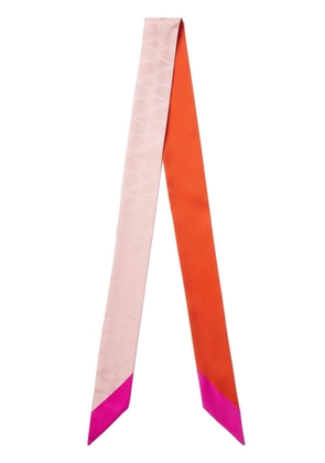 Valentino Garavani Toile Iconographe silk bandeau scarf - Pink
