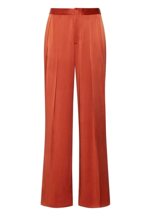 LAPOINTE low-rise satin-finish trousers - Red