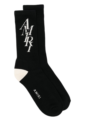 AMIRI Amiri Stack-jacquard socks - Black