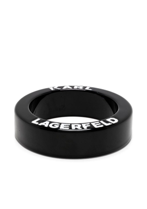 Karl Lagerfeld K/Summer logo-print bracelet - Black