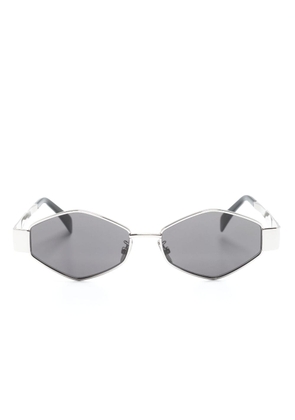 Celine Eyewear Triomphe geometric-frame sunglasses - Silver