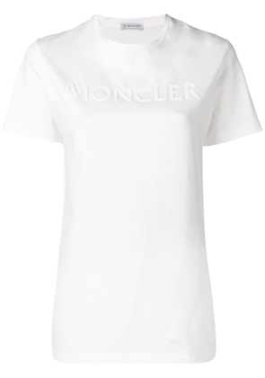 Moncler beaded logo T-shirt - White