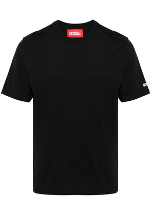 032c logo-print crew-neck T-shirt - Black