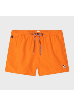 Paul Smith Orange Zebra Logo Swim Shorts