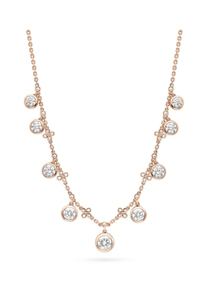 Boodles Large Rose Gold And Diamond Beach Necklace