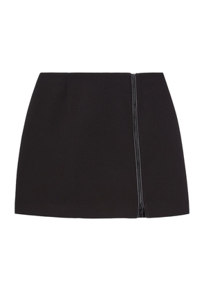 The Kooples Crepe Zip-Detail Mini Skirt