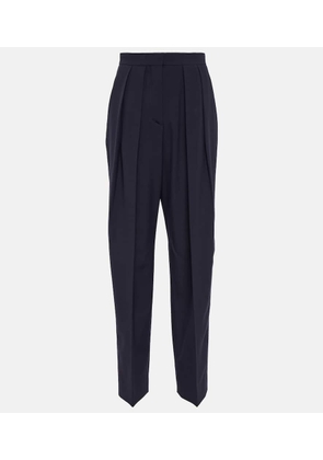 Stella McCartney Pleated high-rise tapered pants