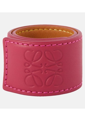 Loewe Anagram leather wrap bracelet