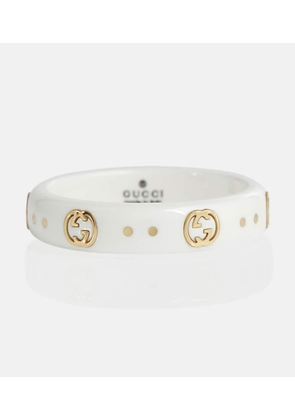 Gucci Icon 18kt gold-plated ring with zirconia