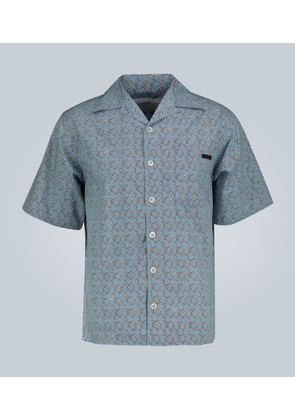 Prada Chain print cotton poplin shirt
