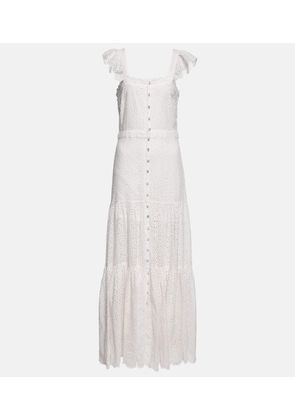 Veronica Beard Aislin broderie anglaise cotton maxi dress