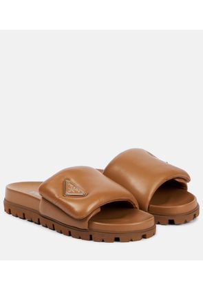 Prada Padded nappa leather sandals