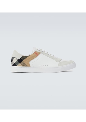 Burberry Reeth checked leather sneakers