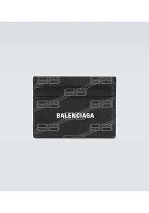 Balenciaga Logo leather cardholder